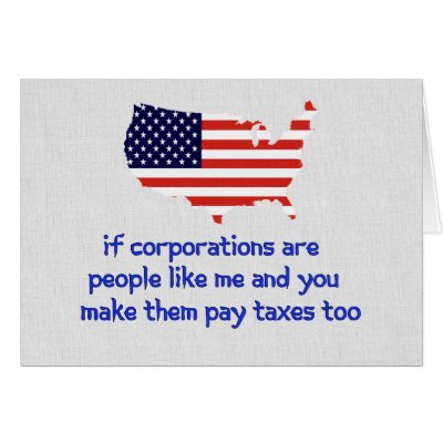 No More Corporate Welfare Greeting Cards