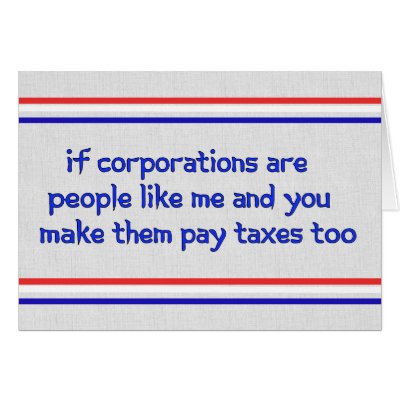 No More Corporate Welfare Card