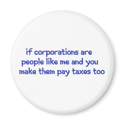 No More Corporate Welfare Refrigerator Magnets