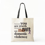 No More Domestic Violence bags