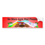 No More Junk Mail Please! bumper stickers