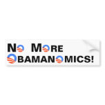 No More Obamanomics bumper stickers