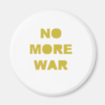 No More War Stencil Refrigerator Magnets