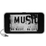 No Music.... No Life. Notebook Speaker