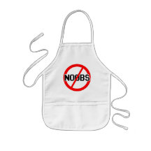 No NOOBS - chat/irc/geek/code monkey/hacker/gamer Aprons