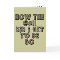 No Not Fifty 50th Birthday Party Invitations Greeting Card