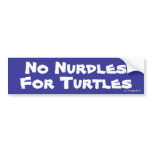 No Nurdles for Turtles bumper stickers
