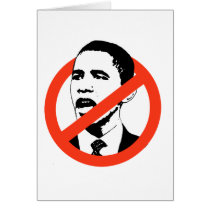 No Obama / Anti-Obama T-shirts Greeting Card