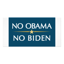NO OBAMA NO BIDEN PHOTO CARDS