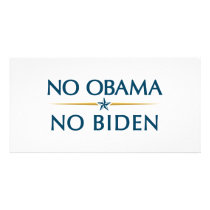 NO OBAMA NO BIDEN PICTURE CARD