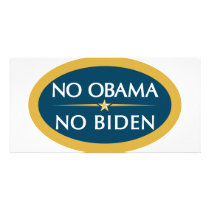 NO OBAMA NO BIDEN PHOTO CARD TEMPLATE