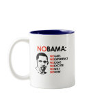 NO OBAMA, NO WAY mugs