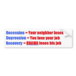 No Obama - "Obamanomics" bumper stickers