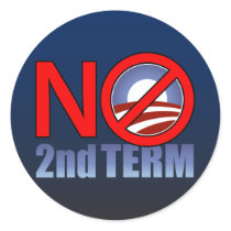 NO Obama Second Term stickers