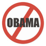NO OBAMA stickers
