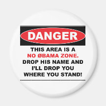 No Obama Zone Magnet