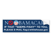 No Obamacare "Fishy" Bumper Sticker