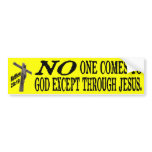 NO one comes to God except through Jesus...