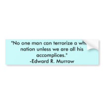 "No one man can terrorise a whole nation unless...