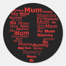 no one mom , mam , mum sticker
