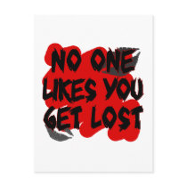 no ones likes you post cards