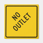 No Outlet Highway Sign Magnets