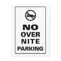 No OverNite Parking postcards