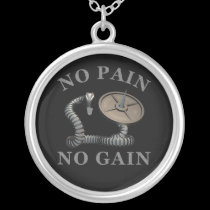 No Pain No Gain Infiltrator Snake Weightlifting Ne necklaces