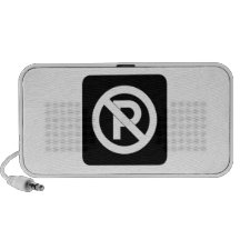 No Parking Sign Mp3 Speakers