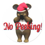 No Peeking Koala Bear! Sticker