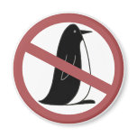 No Penguins magnets
