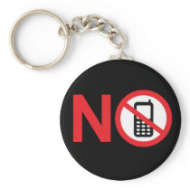 No Phone Zone Keychain