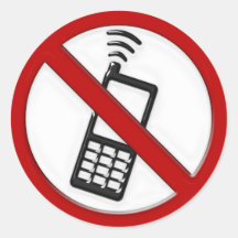 NO PHONE ZONE Sign - sticker