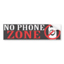 No Phone Zone Sticker bumper stickers