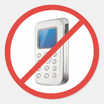 No Phone Zone Stickers