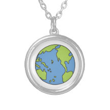 No Polluter Hooter Earth & Recycle Symbols Custom Jewelry