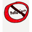 "No pollution" t-shirts