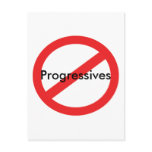 No Progressives postcards