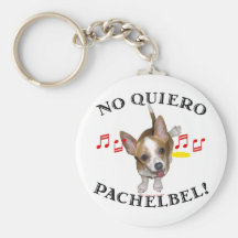 No Quiero Pachelbel Keychain