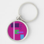No Red Violet Keychain