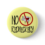 No Redneckery! Funny Redneck Sheep buttons