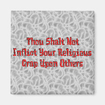 No Religious Crap Fridge Magnets
