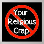 No Religious Crap Poster