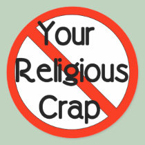 No Religious Crap stickers