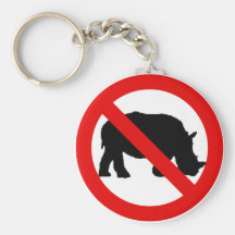 No Rhinos Allowed Key Chains