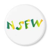 No Safe For Work (NSFW cool breeze) Fridge Magnets