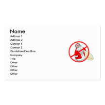 No SaNtAs! Business Card Templates