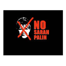 No Sarah Palin Post Cards