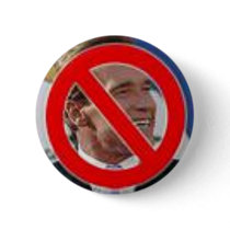No Schwarzenegger! Pinback Button