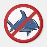 No sharks here! refrigerator magnets